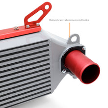 Cargar imagen en el visor de la galería, Mishimoto 2023+ Toyota GR Corolla Intercooler &amp; Pipe Kit - Silver Cooler - Red Pipes