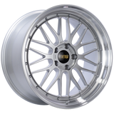 BBS LM 20x10 5x120 ET33 Diamond Silver Center Diamond Cut Lip Wheel -82mm PFS/Clip Required