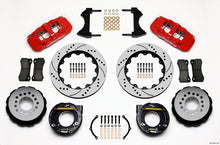 Cargar imagen en el visor de la galería, Wilwood AERO4 Rear P-Brake Kit 14.00in Drilled Red Chevy C-10 2.42 Offset 5-lug