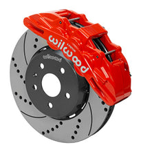 Cargar imagen en el visor de la galería, Wilwood SX6R Front Brake Kit 14in SRP Slotted/Drilled Red 16-19 Chevy Camaro SS