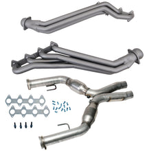 Cargar imagen en el visor de la galería, BBK 05-10 Ford Mustang GT 1 5/8 Long Tube Headers w/High Flow Catted X-Pipe (Ti Ceramic)