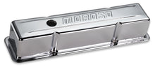 Cargar imagen en el visor de la galería, Moroso Chevrolet Small Block Valve Cover - w/o Baffles - Stamped Steel Chrome Plated - Pair