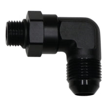 Cargar imagen en el visor de la galería, DeatschWerks 6AN ORB Male Swivel to 8AN Male Flare 90-Degree - Anodized Matte Black