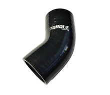 Cargar imagen en el visor de la galería, Torque Solution 45 Degree Silicone Elbow: 2.25 inch Black Universal