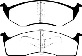 EBC 95-97 Chrysler Concorde 3.3 Redstuff Front Brake Pads