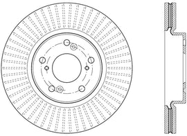 StopTech Slotted Sport Brake Rotor 2013 Honda Accord V6 Front Right