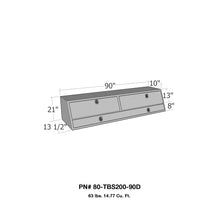 Cargar imagen en el visor de la galería, Westin/Brute Contractor TopSider 90in w/ Doors - Aluminum