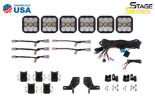 Cargar imagen en el visor de la galería, Diode Dynamics Bronco SS5 6-Pod CrossLink Grille Lightbar Kit Sport - Yellow Combo