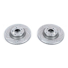Cargar imagen en el visor de la galería, Power Stop 10-16 Hyundai Genesis Coupe Front Evolution Drilled &amp; Slotted Rotors - Pair