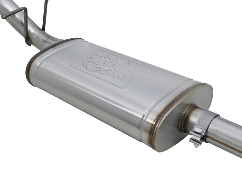 aFe Mach Force-XP Exhaust 3in CB SS 15-17 GM Colorado/Canyon 2.5L/3.6L Side Exit w/ Polished Tip