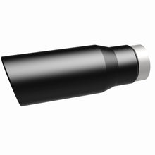 Load image into Gallery viewer, MagnaFlow Tip Stainless Black Coated Single Wall Round Single Outlet 5in Dia 3.5in Inlet 14.5in L