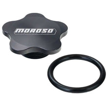 Cargar imagen en el visor de la galería, Moroso 1 3/8in-12 Thread Aluminum Filler Cap Kit - Black Anodized