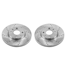 Cargar imagen en el visor de la galería, Power Stop 12-18 Fiat 500 Front Evolution Drilled &amp; Slotted Rotors - Pair