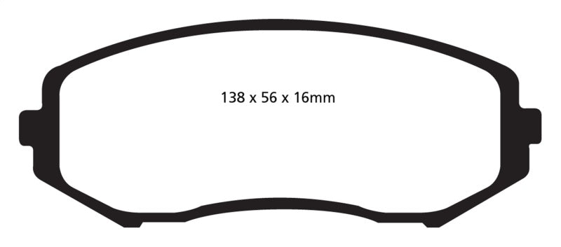 EBC 08+ Suzuki Grand Vitara 2.4 Greenstuff Front Brake Pads