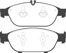 EBC 12+ Mercedes-Benz E550 4.6 Twin Turbo Coupe Redstuff Front Brake Pads