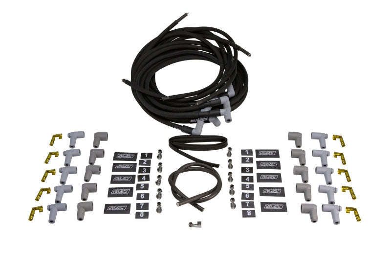 FAST Wire Set, Firewire W/ Sleeve, 8 Cyl., 90 Degree Plug, Universal