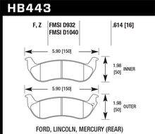 Cargar imagen en el visor de la galería, Hawk 03-04 Mercury Marauder DTC-30 Rear Race Pads