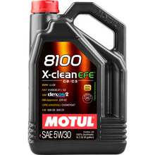 Cargar imagen en el visor de la galería, Motul 5L Synthetic Engine Oil 8100 X-Clean 5W30