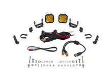 Cargar imagen en el visor de la galería, Diode Dynamics SS3 LED Bumper 1 1/2 In Roll Bar Kit Sport - Yellow SAE Fog (Pair)
