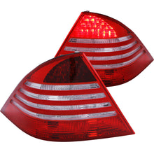 Cargar imagen en el visor de la galería, ANZO 2000-2005 Mercedes Benz S Class W220 LED Taillights Red/Clear