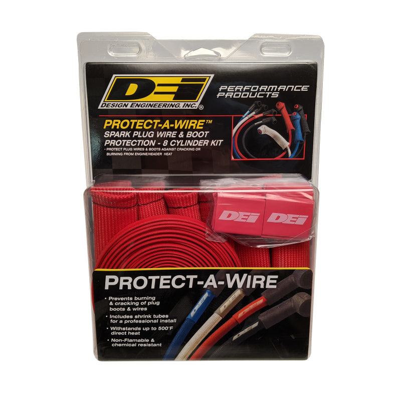 DEI Protect-A-Boot and Wire Kit 8 Cylinder - Red