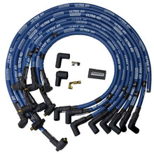 Cargar imagen en el visor de la galería, Moroso Chevrolet Big Block Ignition Wire Set - Ultra 40 - Sleeved - Non-HEI - Crab - 90 Degree -Blue