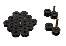Cargar imagen en el visor de la galería, Energy Suspension 74-75 Jeep CJ5/CJ7/CJ8 Scrambler Black Body (Cab) Mount Set