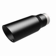 Load image into Gallery viewer, MagnaFlow Tip Stainless Black Coated Single Wall Round Single Outlet 5in Dia 3.5in Inlet 14.5in L