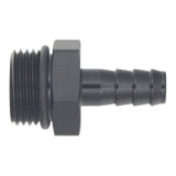 DeatschWerks 10AN ORB Male to 3/8in Male Triple Barb Fitting (Incl O-Ring) - Anodized Matte Black