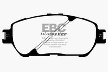 Load image into Gallery viewer, EBC 10 Toyota Sienna 2.7 Extra Duty Front Brake Pads