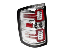 Cargar imagen en el visor de la galería, Raxiom 14-18 Chevrolet Silverado 1500 LED Tail Lights/Seq Turn Signals- Chrome- Clear Lens