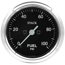 Cargar imagen en el visor de la galería, Autometer Stack 52mm 0-100 PSI 1/8in NPTF Male Pro Stepper Motor Fuel Pressure Gauge - Classic