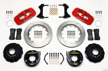 Cargar imagen en el visor de la galería, Wilwood AERO4 Rear P-Brake Kit 14.00in Red 2005-2014 Mustang