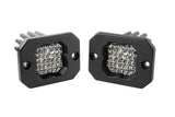 Diode Dynamics Stage Series C1 LED Pod Pro - White Flood Flush WBL (Pair)