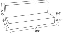Cargar imagen en el visor de la galería, Tradesman Steel L-Shape Liquid Storage Tank - Black