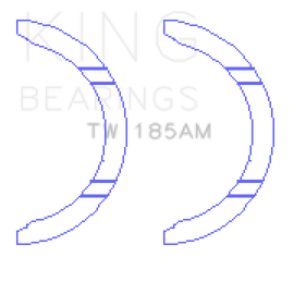 King Engine Bearings Toyota 1ZZ-FE Thrust Washer Set