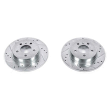 Cargar imagen en el visor de la galería, Power Stop 06-11 Buick Lucerne Rear Evolution Drilled &amp; Slotted Rotors - Pair