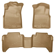 Cargar imagen en el visor de la galería, Husky Liners 05-13 Toyota Tacoma WeatherBeater Combo Tan Floor Liners