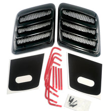 Cargar imagen en el visor de la galería, Roush 2018-2023 Mustang Hood Heat Extractors - Gloss Black