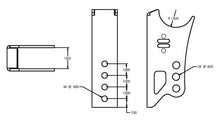 Cargar imagen en el visor de la galería, Ridetech Weld On Rear Axle Bracket for Bolt-On 4 Link