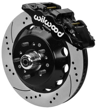 Cargar imagen en el visor de la galería, Wilwood 70-81 FBody/75-79 A&amp;XBody AERO6 Frt BBK 14in D/S Rtr Blk Calipers Use w/ Pro Drop Spindle