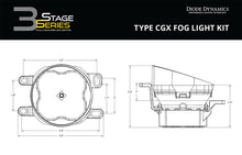 Cargar imagen en el visor de la galería, Diode Dynamics SS3 Max Type CGX Kit ABL - White SAE Fog