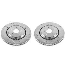 Cargar imagen en el visor de la galería, Power Stop 14-16 Acura MDX Front Evolution Drilled &amp; Slotted Rotors - Pair