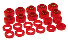 Cargar imagen en el visor de la galería, Prothane 80-86 Jeep CJ5/CJ7 Body Mount 22 Bushing Kit - Red