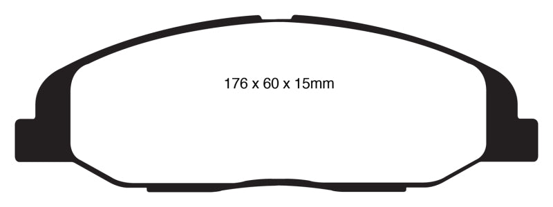 EBC 08-13 Cadillac CTS 3.0 Redstuff Front Brake Pads