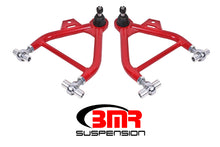 Cargar imagen en el visor de la galería, BMR 79-93 Fox Mustang Lower A-Arms (Coilover Only) w/ Adj. Rod End and STD. Ball Joint - Red