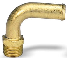 Cargar imagen en el visor de la galería, Moroso Streamline Fuel Line Fitting - 3/8in NPT to 1/2in Hose - 90 Degree - Single