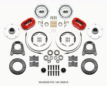 Cargar imagen en el visor de la galería, Wilwood Forged Dynalite-M Front Kit 10.75in Red 1950-1955 MG-TD/TF