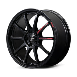 Gram Lights 57NR LIMITED II 17x7.0 +47 4-100 Semigloss Black Wheel w/ Black Cap/Stickers/Air Valve