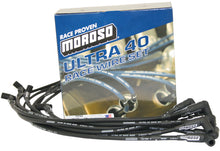 Cargar imagen en el visor de la galería, Moroso Chevrolet Small Block (Sprint Car) Ignition Wire Set - Ultra 40 - Unsleeved - HEI - Black
